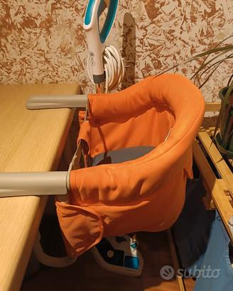 Seggiolino tavolo Inglesina Fast arancione 