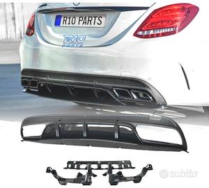 DIFFUSORE MERCEDES CLASSE C W205 15-21 LOOK C63 ED