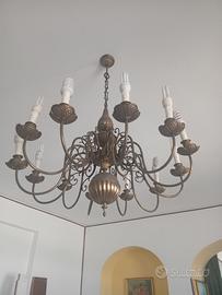 lampadari ottone anticato anni '50