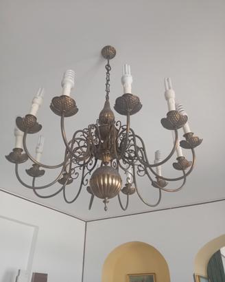 lampadari ottone anticato anni '50