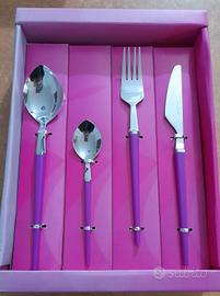 servizio posate lilla