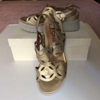 Sandali Stonefly, Italia.Altezza zeppa: 6 cm.Тg.35