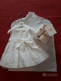 Abito e scarpine bimba (il gufo)