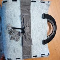 borsa grigia semplice 