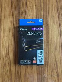 Crucial Pro RAM DDR5 32GB Kit (2x16GB)6400MHz CL32
