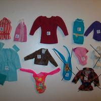 Abiti barbie anni 70-80 non completi