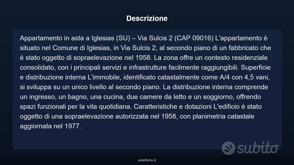 Appartamento – Igrèsias/Iglesias, Sulcis Iglesiente - Vista 3
