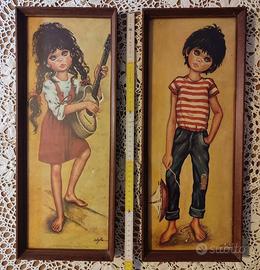 Quadretti Idylle Falconi vintage arredamento