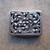 Scatolina porta sali in argento 800 antica