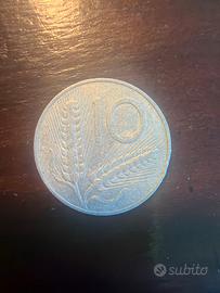 Moneta 10 lire spighe - 1955