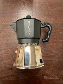 Caffettiera Moka Regina 3-4 tazze INDUZIONE e gas