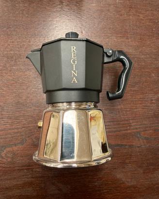 Caffettiera Moka Regina 3-4 tazze INDUZIONE e gas