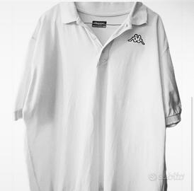 Polo Kappa uomo bianca tg XL L