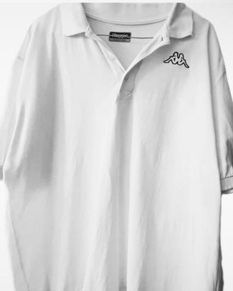 Polo Kappa uomo bianca tg XL L