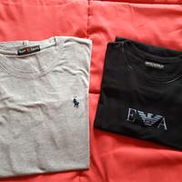 T-shirt Ralph lauren e Armani