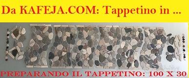 Ciottoli di fiume, TAPPETINO con due tagli di ..