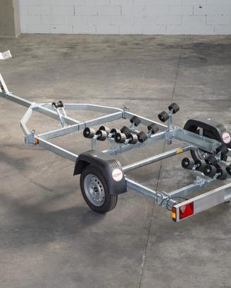 Carrello porta imbarcazioni 750Kg Non Frenato
