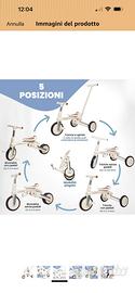 Triciclo evolutivo pieghievole nuvo