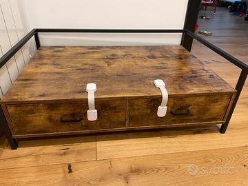 MOBILE BASSO con cassetti vintage/industrial