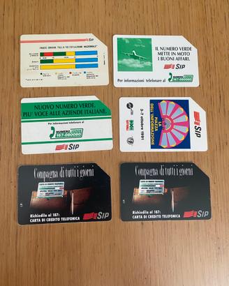 Lotto 6 schede SIP