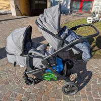 Passeggino gemellare/fratellare Hauck + 2 sacchi