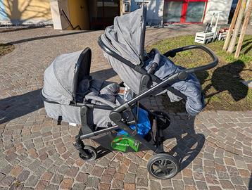 Passeggino gemellare/fratellare Hauck + 2 sacchi