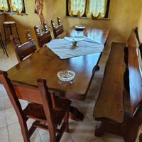 Sala da pranzo rustica + salottino