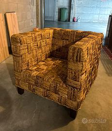 Poltrona rattan artigianale