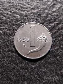 1 Lira 1955 Cornucopia Italia