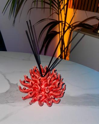 Profumiera forma di riccio in ceramica artigianale