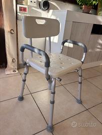 Sedia da doccia per anziani/disabili