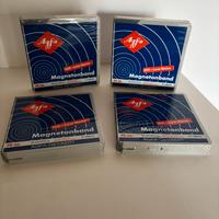4 Nastri audio Agfa 13cm Bobina tape registrazione