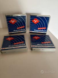 4 Nastri audio Agfa 13cm Bobina tape registrazione