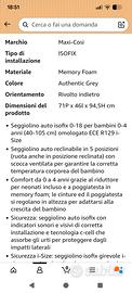 seggiolino auto Maxi cosi gruppo  0/1