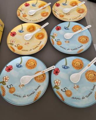 Set piattini con cucchiaino Mulino Bianco thun
