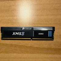 8 giga Corsair DDR3 con dissipatore