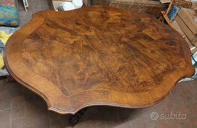O C C A S I O N E  Tavolo in legno piano radica