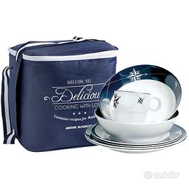 Set stoviglie in melamina Marine business –16 pz