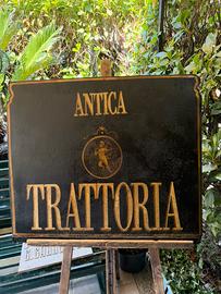 Insegna in ferro “Antica Trattoria”