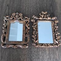 4 Specchietti in resina  cm. 21 - 27 , 16 - 18