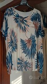 blusa plissettata sul davanti 