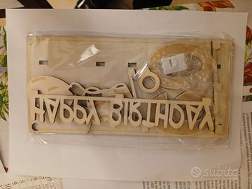 Decorazione da tavolo compleanno Happy Birthday