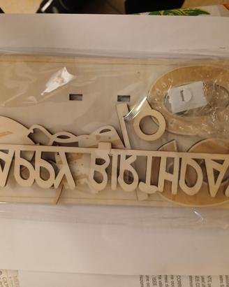 Decorazione da tavolo compleanno Happy Birthday