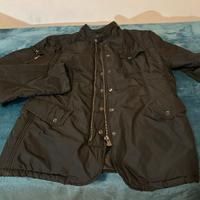 Giacca X-cape nera impermeabile zip e bottoni (M)
