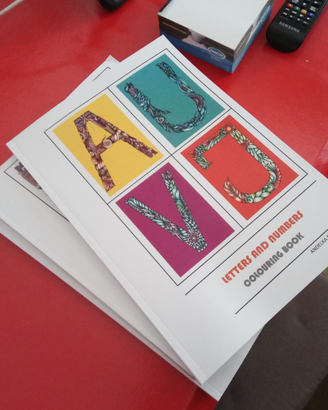 Letters and numbers Coloring book