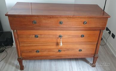 Comò Impero in noce