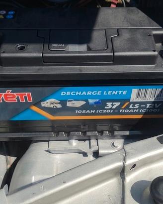 Batteria scarica lenta Camper, Barca 105 ah 