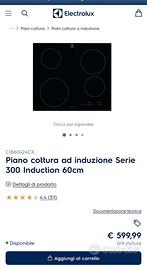 ELECTROLUX CIB60424CK PIANO COTTURA A INDUZIONE