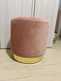 Pouf velluto rosa