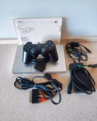 Sony PlayStation 2 Slim Satin Silver SCPH-75004